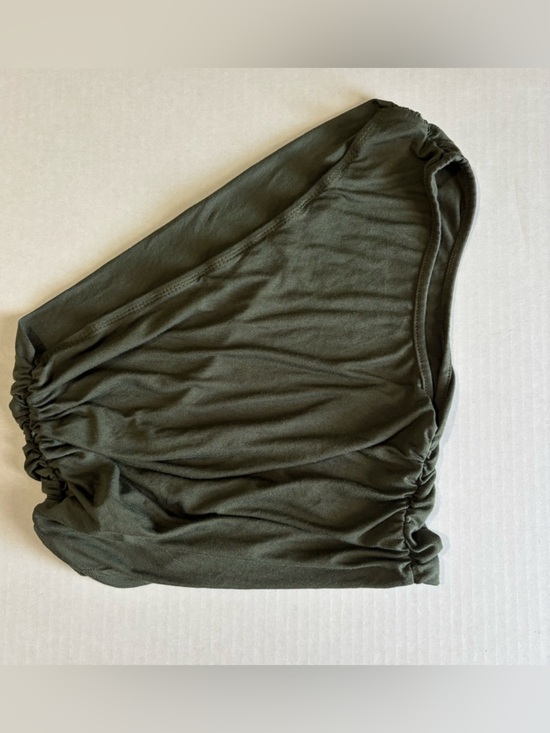 SHEIN Tops - Olive Green One Shoulder Crop Top | Size Small